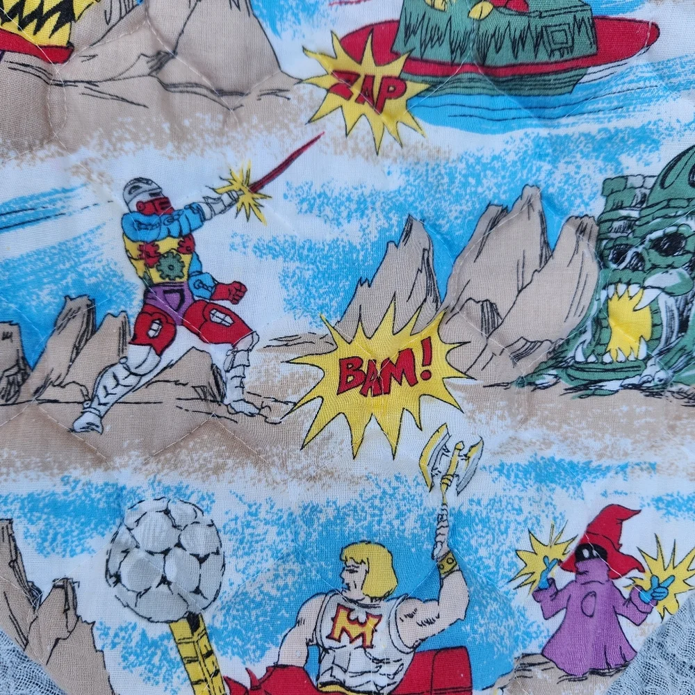 Masters of the Universe He Man Tote Bag Hand Made Quilted